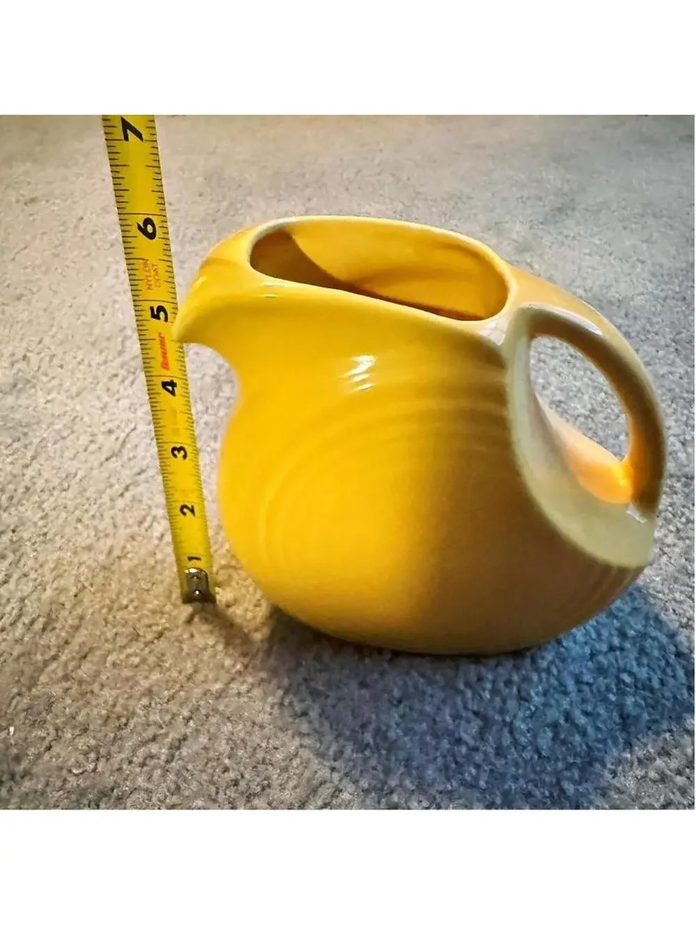 Vintage Homer Laughlin Fiesta Ware Sunflower Yellow Juice Water Pitcher 28 Oz